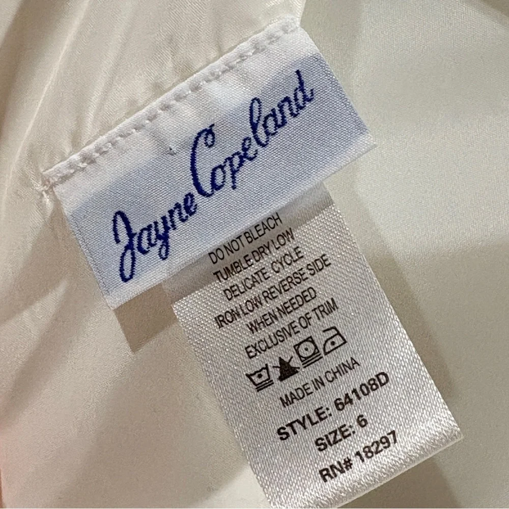 Girls Flower Girl Dress Ivory Organza Formal Holiday Size 6 Holiday Festive - Picture 6 of 8